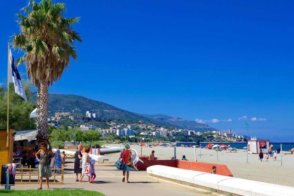 Appartement Vue Mer Avec Parking Gratuit Sur Place Bastia  Esterno foto